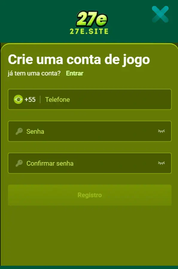 registro e login